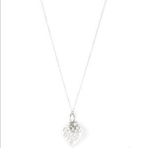 Heart White Pearl Necklace